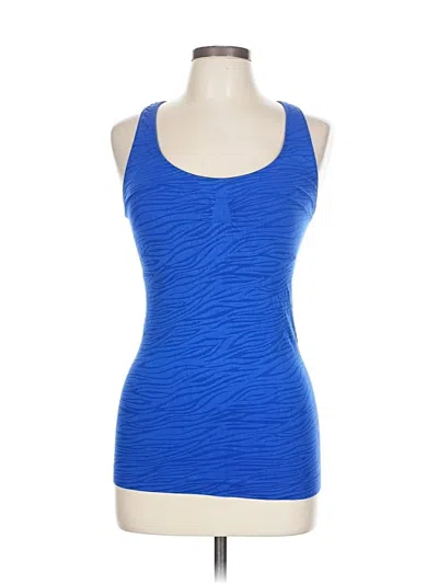 Pre-owned Danskin Now Active Tank Top In Blue