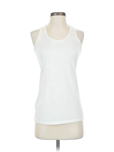 Pre-owned Danskin Now Active Tank Top In White
