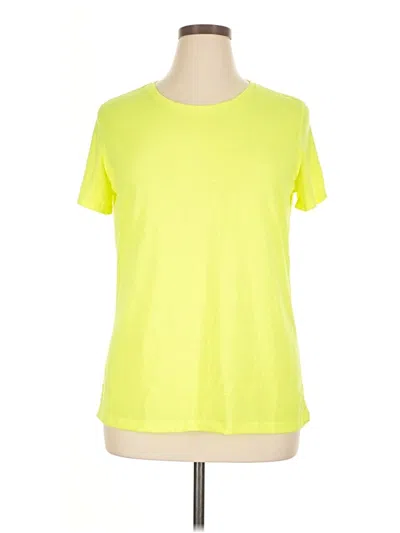 Pre-owned Danskin Now Active T-shirt In Yellow