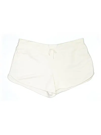 Pre-owned Danskin Now Athletic Shorts In Ivory