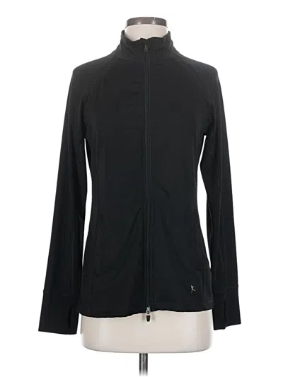 Pre-owned Danskin Now Cardigan Sweater In Black