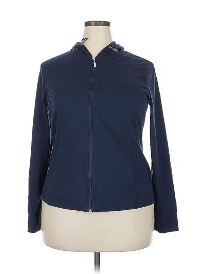 Pre-owned Danskin Now Cardigan Sweater In Blue