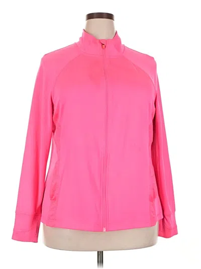 Pre-owned Danskin Now Cardigan Sweater In Pink
