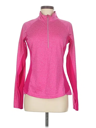 Pre-owned Danskin Now Fleece Jacket In Pink