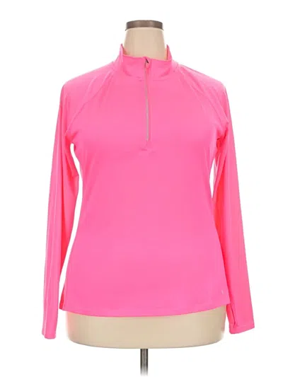 Pre-owned Danskin Now Fleece Jacket In Pink