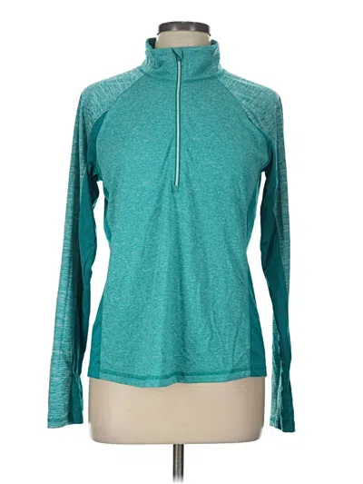 Pre-owned Danskin Now Fleece Jacket In Teal