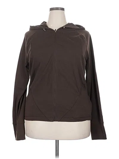 Pre-owned Danskin Now Jacket In Brown