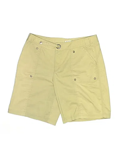 Pre-owned Danskin Now Khaki Shorts In Yellow