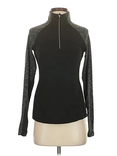 Pre-owned Danskin Now Long Sleeve Top Black Turtleneck Tops