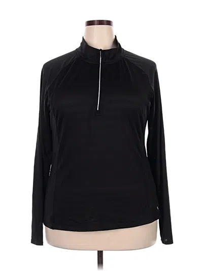 Pre-owned Danskin Now Long Sleeve T-shirt In Black
