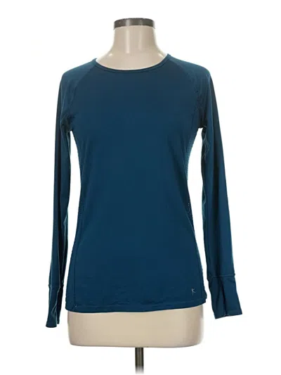 Pre-owned Danskin Now Long Sleeve T-shirt In Blue