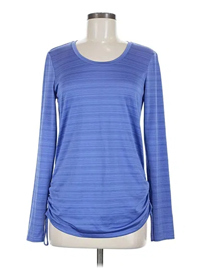 Pre-owned Danskin Now Long Sleeve T-shirt In Blue