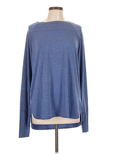Pre-owned Danskin Now Long Sleeve T-shirt In Blue