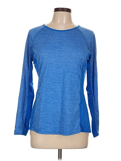 Pre-owned Danskin Now Long Sleeve T-shirt In Blue