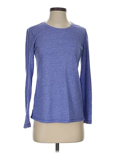 Pre-owned Danskin Now Long Sleeve T-shirt In Blue