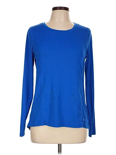 Pre-owned Danskin Now Long Sleeve T-shirt In Blue
