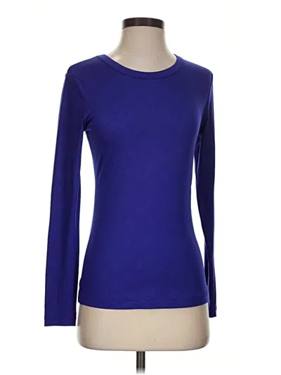Pre-owned Danskin Now Long Sleeve T-shirt In Blue