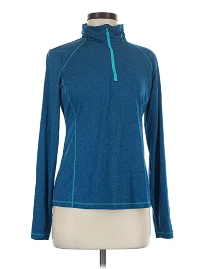 Pre-owned Danskin Now Long Sleeve T-shirt In Blue