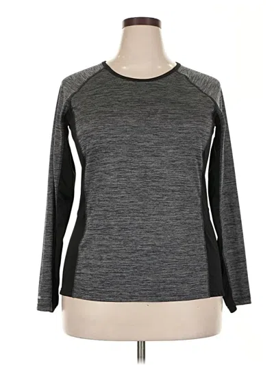 Pre-owned Danskin Now Long Sleeve T-shirt In Gray