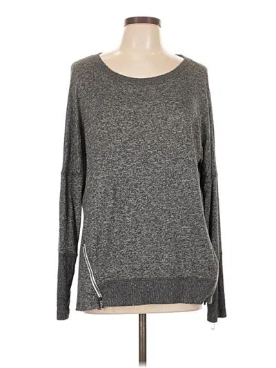 Pre-owned Danskin Now Long Sleeve T-shirt In Gray