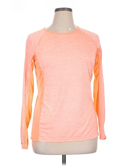Pre-owned Danskin Now Long Sleeve T-shirt In Orange