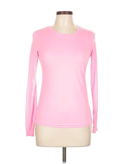 Pre-owned Danskin Now Long Sleeve T-shirt In Pink