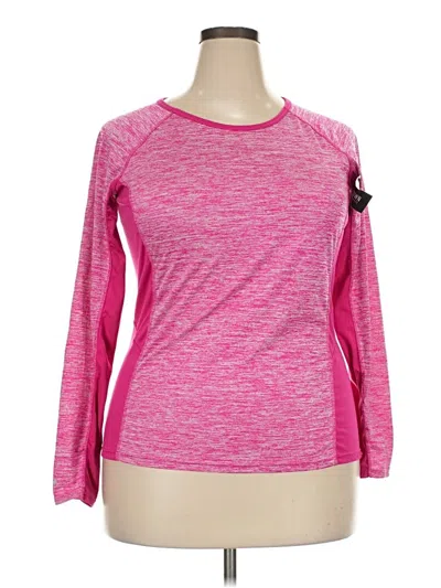 Pre-owned Danskin Now Long Sleeve T-shirt In Pink