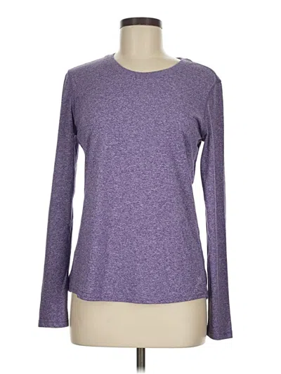 Pre-owned Danskin Now Long Sleeve T-shirt In Purple