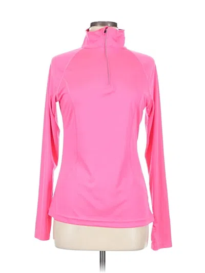 Pre-owned Danskin Now Long Sleeve Turtleneck In Pink