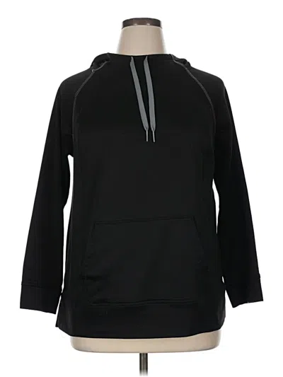 Pre-owned Danskin Now Pullover Hoodie In Black