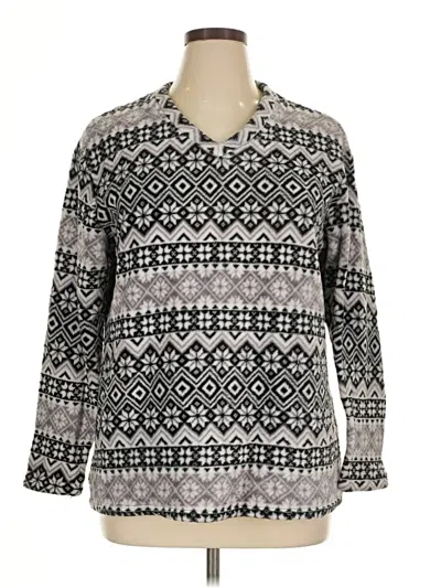 Pre-owned Danskin Now Pullover Sweater In Gray