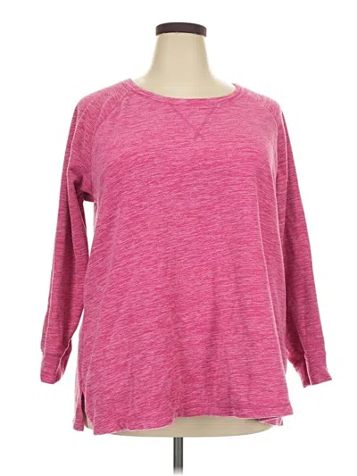 Pre-owned Danskin Now Pullover Sweater In Pink