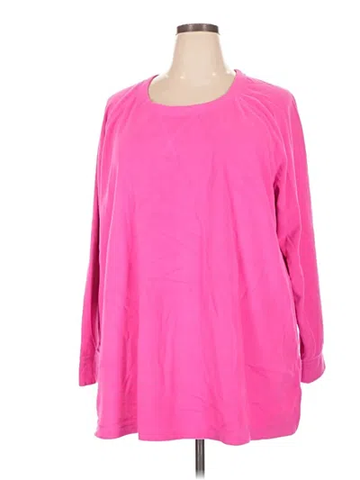 Pre-owned Danskin Now Pullover Sweater In Pink