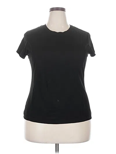 Pre-owned Danskin Now Short Sleeve T-shirt In Black