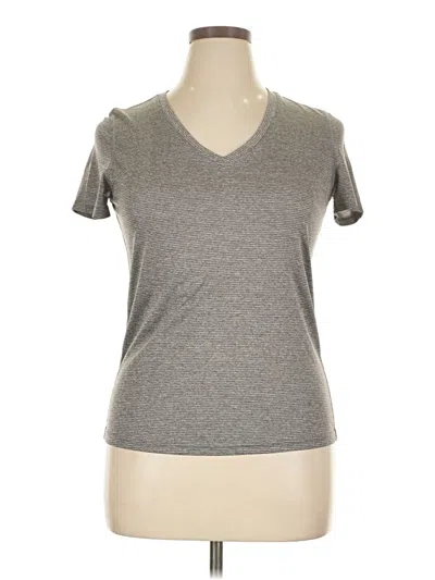 Pre-owned Danskin Now Short Sleeve T-shirt In Gray