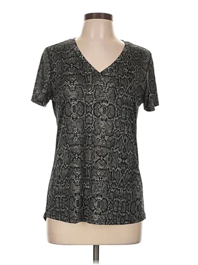 Pre-owned Danskin Now Short Sleeve T-shirt In Gray
