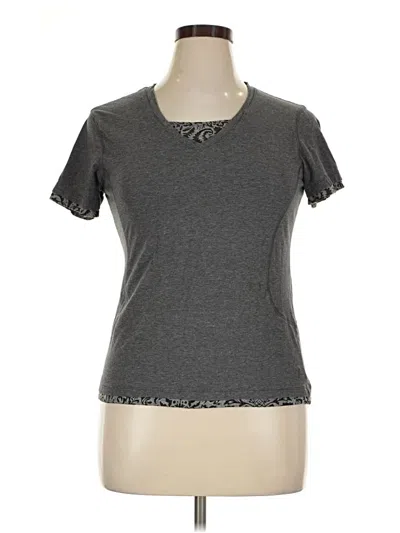 Pre-owned Danskin Now Short Sleeve T-shirt In Gray