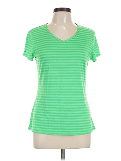 Pre-owned Danskin Now Short Sleeve T-shirt In Green