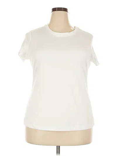 Pre-owned Danskin Now Short Sleeve T-shirt In Ivory