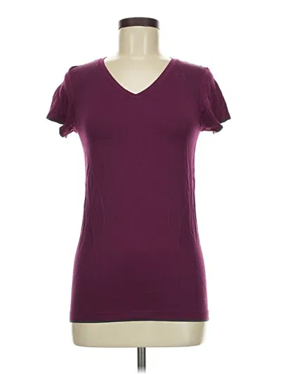 Pre-owned Danskin Now Short Sleeve T-shirt In Purple