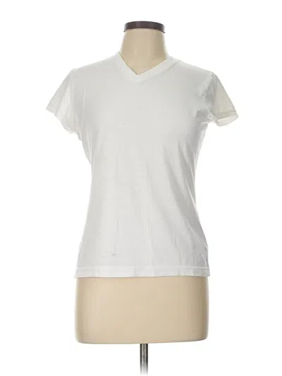 Pre-owned Danskin Now Short Sleeve T-shirt In White