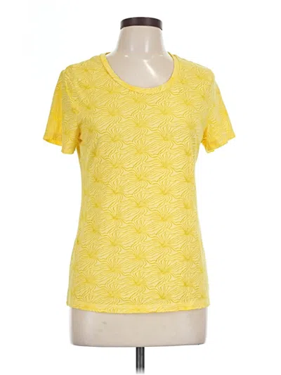 Pre-owned Danskin Now Short Sleeve T-shirt In Yellow