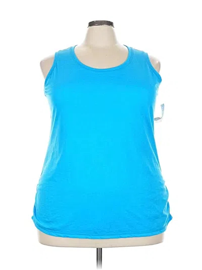 Pre-owned Danskin Now Sleeveless T-shirt In Blue