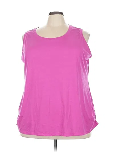 Pre-owned Danskin Now Sleeveless T-shirt In Pink