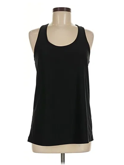 Pre-owned Danskin Now Sleeveless Top Black Halter Neckline Tops
