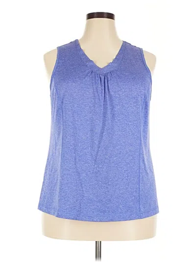 Pre-owned Danskin Now Sleeveless T-shirt In Blue