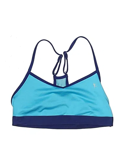 Pre-owned Danskin Now Swimsuit Top Blue Swimwear