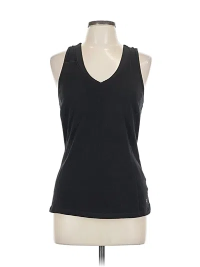 Pre-owned Danskin Now Tank Top Black Halter Neckline Tops