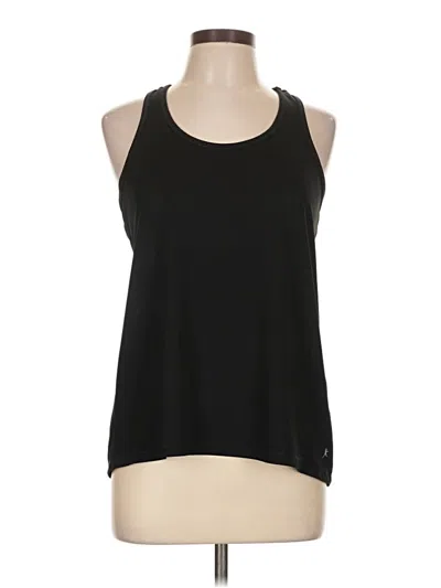 Pre-owned Danskin Now Tank Top Black Halter Neckline Tops