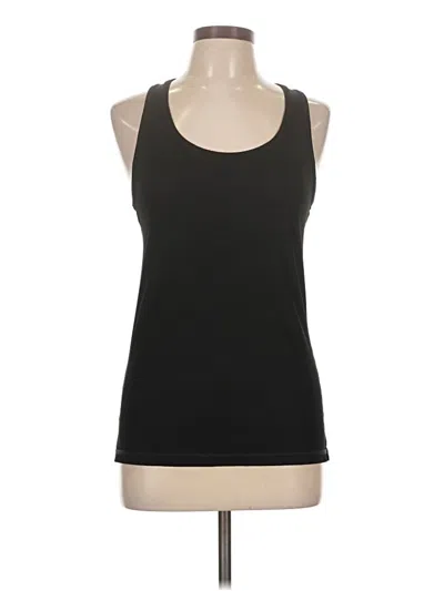 Pre-owned Danskin Now Tank Top Black Halter Neckline Tops